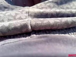 oh man this all natural teen 18+ sucks her boyfriends cock in the woods and swallows his cum like a total slut mmm