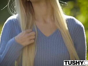 Beautiful Blonde Alex Grey Experiences Her First Gaping Anal With Deepthroat And Facial Cumshot