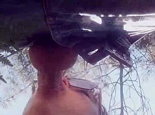 i did real behind the scenes outdoor deepthroat blowjob