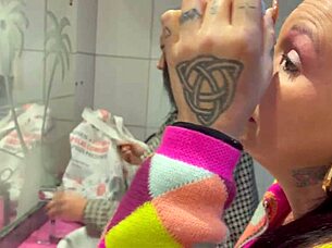 The bar with panties hanging from the ceiling features brazilian milf CREAMPIE action