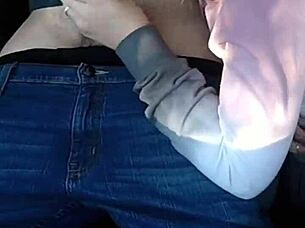 what if a cute teen gives public car blowjob and swallows massive load outdoors?