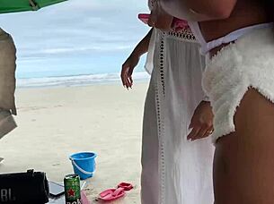 i went on holiday to the beach with friends during spring break and ended up in a wild 4some with young beach asses everywhere