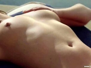 what's the full display of this east european lesbian relationship with brunettes and blondes using toys?