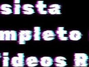 Brazilian curvy girl in bedroom solo act