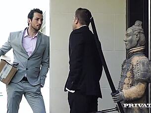 alexa tomas gets dominated by two strong men