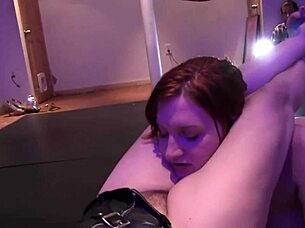 Horny Tattooed Bitches Lick Feet Before BDSM Strapon Play