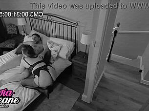 Oh my god watch this 18 year old blonde in uniform rim her older neighbor at the party with chubby curves and creampie finish!