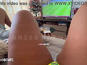 I was a real naughty slut during the Brazil game