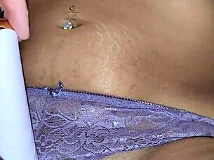 I feel so passionate during Vered wifey's bedroom play in purple lingerie