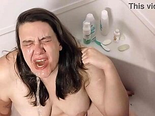 Whore Cheats And Gets Mouth Pissed In While BF Works?