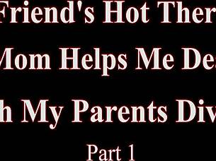 My Friend's Hot Therapist Mom Arranges Help with Divorce in Bedroom CFNM Encounter