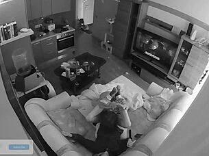 Netflix and chill turns into passionate bareback fucking with rimjob and blowjob for young gay couple