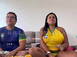 I was a real naughty slut during the Brazil game