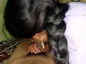 Amateur Indian wife explores first-time anal in bedroom with husband using toys and fingering