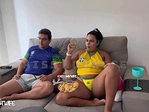 I was a real naughty slut during the Brazil game