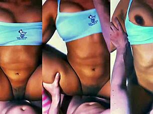 Shy Petite College Student Latina Cheats And Gets Intense Orgasm On Sofa After Classes