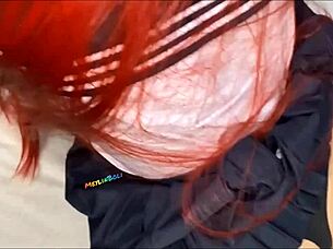 I win bet and fuck her quick before boyfriend arrives