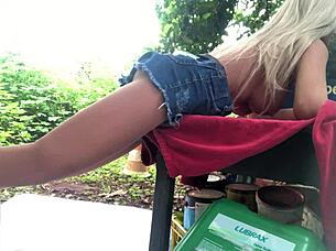 i love shoving my whole hand into that cute latina sex doll's ass outdoors