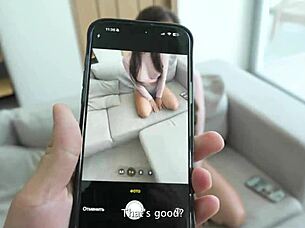 hey, why's this guy imagining rough sex with a petite brunette and jerking off wildly to her photo?