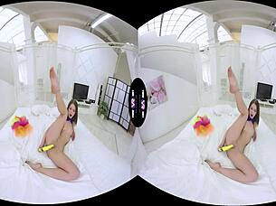 Subtle Tease Of Brunette Teen Masturbating Naked With Dildo In Solo Pussy Play Scene