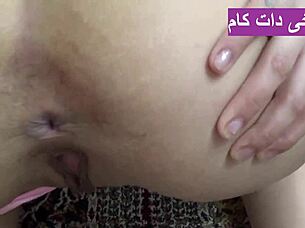 Amateur brunette housewife shakes big ass while fucking in homemade video