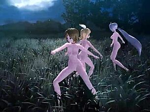 in this tale, kagamine rin meiko and haku appear in project diva mod fully revealed