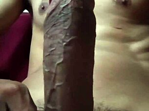 College Guy Masturbates at Home with Huge Cumshot Explosion