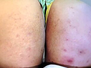 I love how this cute tubby babe spreads her nasty asshole just for me