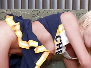 Watch Rebecca Blue As Cheerleader With Fast Eddie Now!