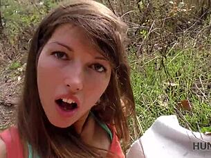 Hey, this naughty chick's totally thrilled getting anal for cash in hot pickup pov action! 💰😈