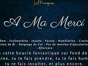 French dirty talk in femdom joi contrasts with asmr audio control