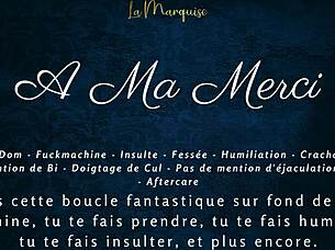 French dirty talk in femdom joi contrasts with asmr audio control