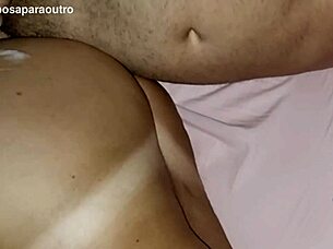 me and my wife enjoy cumshot in ass and eating cum together