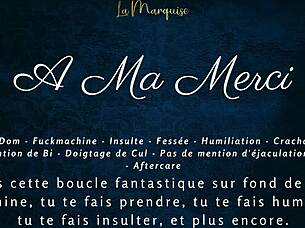 French dirty talk in femdom joi contrasts with asmr audio control