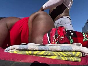 public ebony bbw ass sex caught outdoors