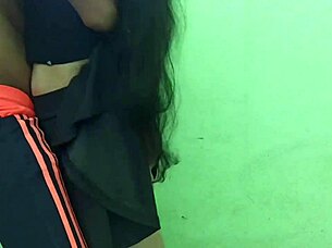 Horny Indian College Girl with Big Ass Gets Fucked Hard in Tight Skirt