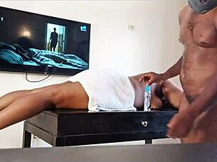 Can you handle what her husband can't after this massage?