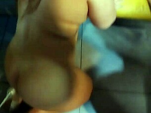 I watch him pound her big pussy hard while I suck his cock when it slips out