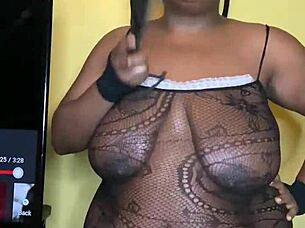 hey, check out this femdom ebony with big tits and ass dominating in interracial action