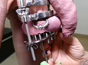 FOOT FISTING extreme foot in ass of slave by Lady Morgana