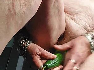 I use cucumber on hairy granny beaver