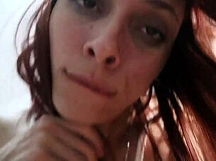 pov sloppy blowjob from petite latina teen in sexy white lingerie