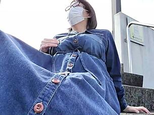 oh, a married woman masturbates outdoors, feeling such intense pleasure in this full asian video