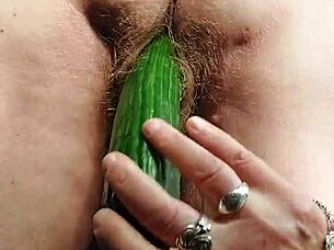 I use cucumber on hairy granny beaver