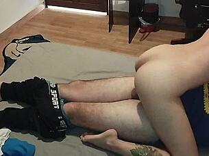 Can This Tanned Colombian Babe with a Huge Booty Handle a Massive White Dick in Doggystyle?