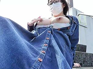 oh, a married woman masturbates outdoors, feeling such intense pleasure in this full asian video