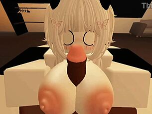 Roblox la chica tímida resultó ser muy lujuriosa