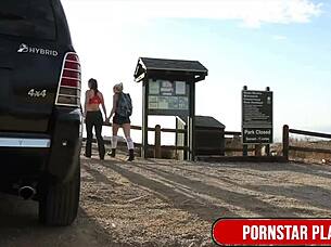 Oh gosh, I can't get enough of sexy milf Mindi Mink devouring blonde Samantha Rone's wet pussy in that wild outdoor scene