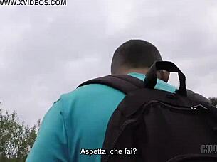 hunt4k buys a stranger's wife at the shopping center