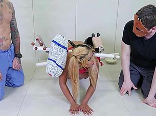 bound slut feels intense pleasure as her ass gets rimmed deeply